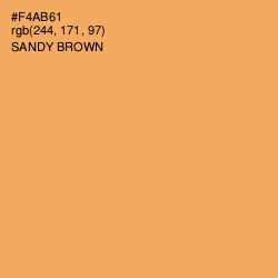 #F4AB61 - Sandy brown Color Image